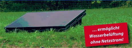 Solarinsel · Solarsystem für Wasserbelüfter in der Teichbelüftung