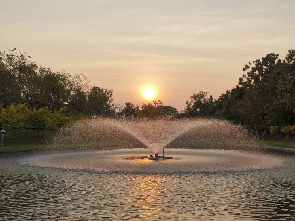 Teichbelüftung · Belüftungssysteme wie Sprudler und Pumpen erhöhen den Sauerstoffgehalt im Forellenteich und sorgen für gesunde, stressfreie Forellen.