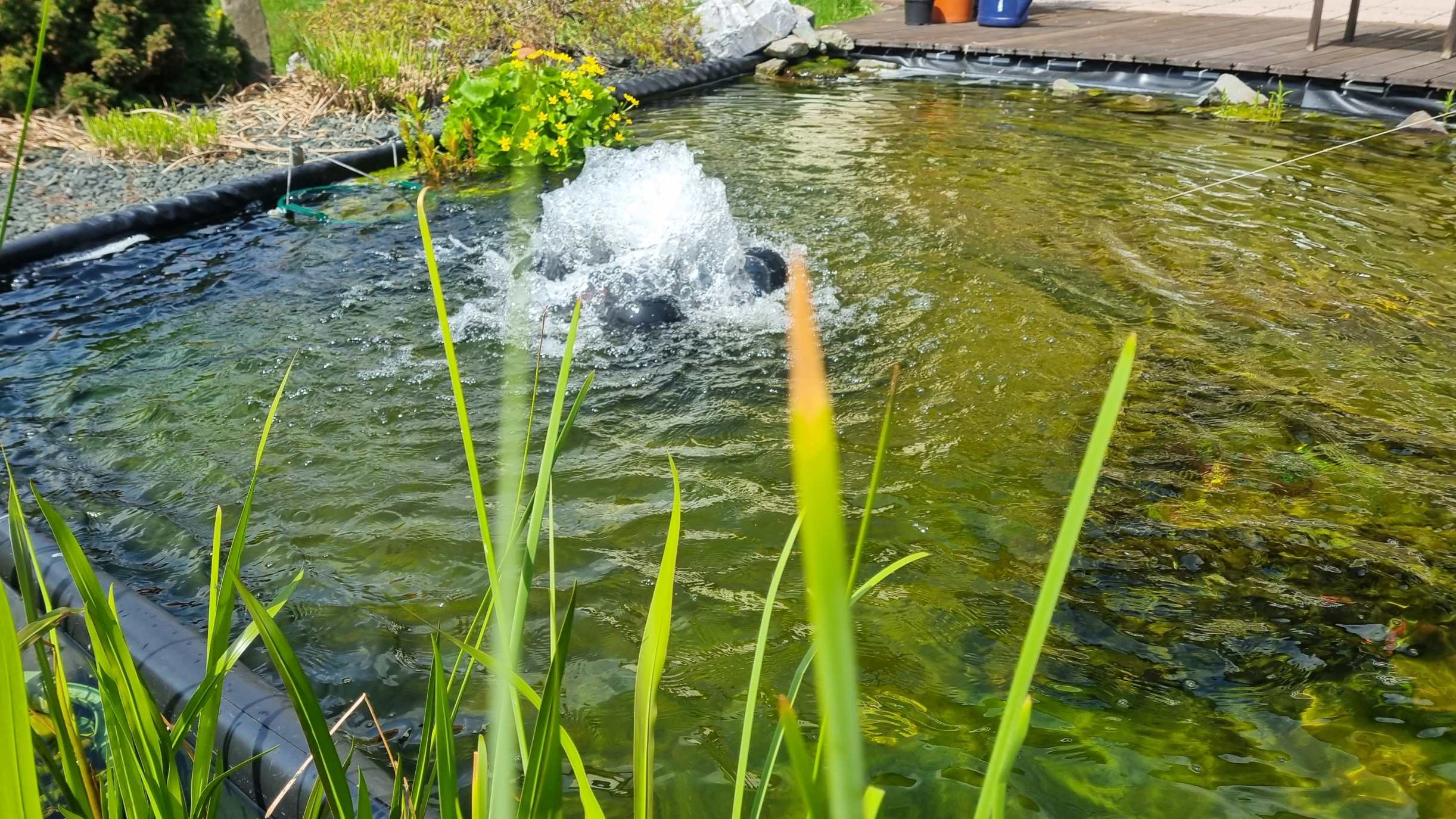 Propeller Oberflächenbelüfter PowerAir 50 Solar Solarmodul Verbindung Propeller Oberflächenbelüfter PowerAir 50 Solar Solarmodul Verbindung